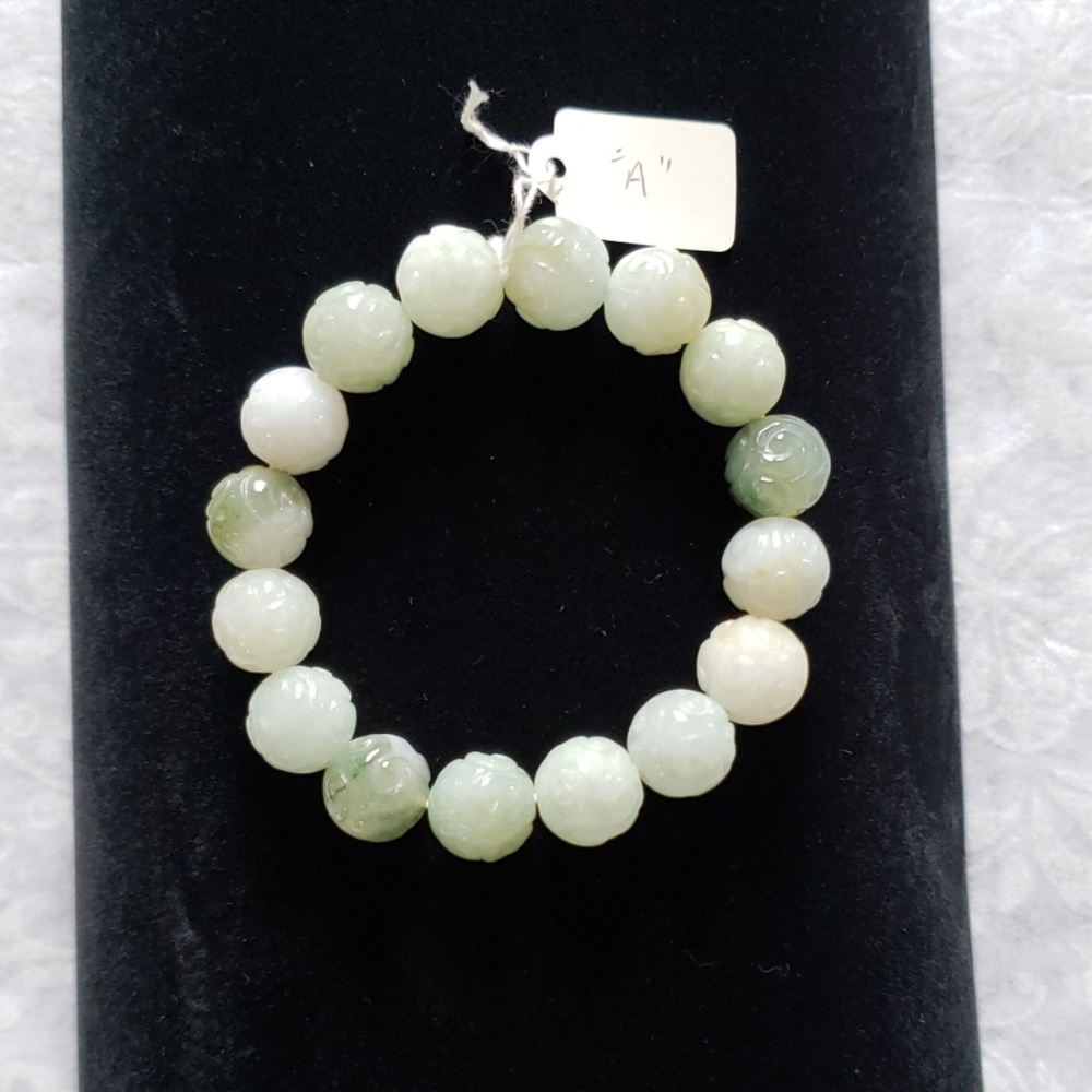 Jade Ball "A" Quality Stretch Bracelet